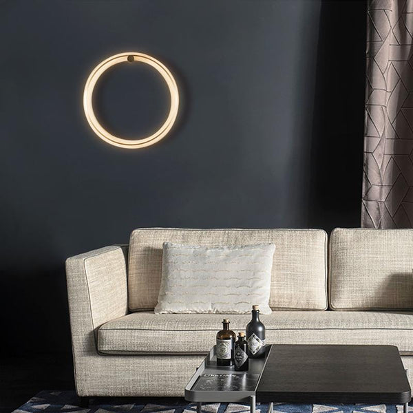 Thehouselights-LED Round Circle Ring Wall Sconce-Wall Lights--