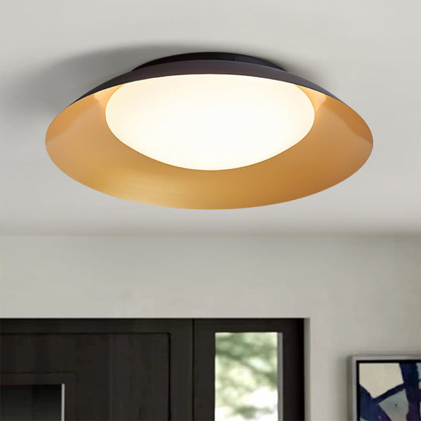 Thehouselights-LED Saucer Flush Mount with Acrylic Diffuser-Ceiling Light-Warm White-