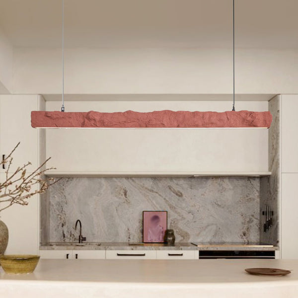Thehouselights-LED Strip Linear Statement Pendant Light-Pendant-Red-120 cm.