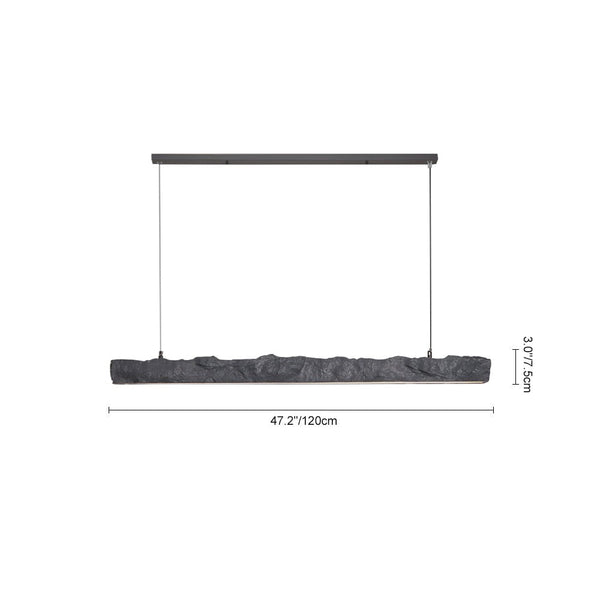 Thehouselights-LED Strip Linear Statement Pendant Light-Pendant-White-90 cm.