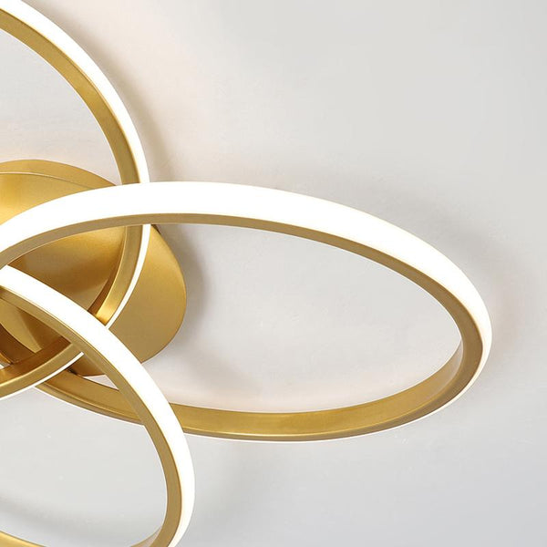 Thehouselights-LED Twist Ceiling Light with Knot Design-Ceiling Light-Brass-