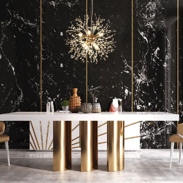 Thehouselights-Luxury 8-Light Sputnik Firework Chandelier-Chandelier-Brass-