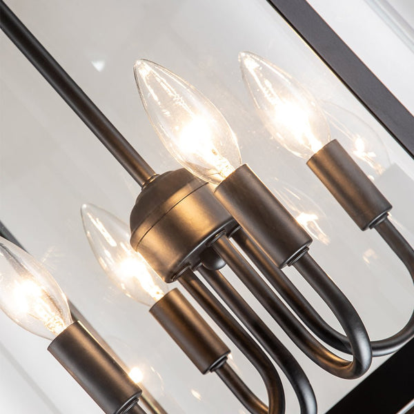 Thehouselights-Manor Cylinder Glass Lantern Pendant Light-Pendant-Chrome-