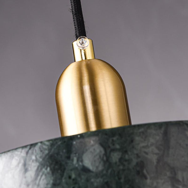 Thehouselights-Marble Pendant Light with Circle Round Shape-Pendant--