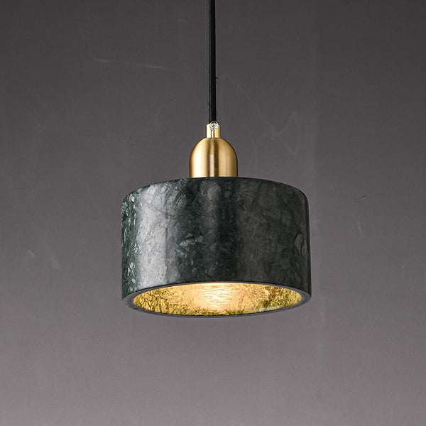 Thehouselights-Marble Pendant Light with Circle Round Shape-Pendant--