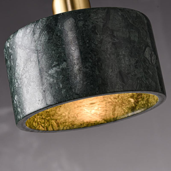 Thehouselights-Marble Pendant Light with Circle Round Shape-Pendant--
