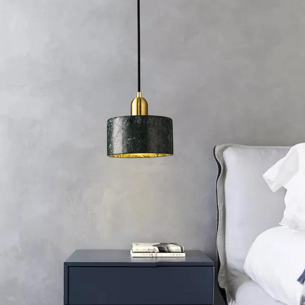 Thehouselights-Marble Pendant Light with Circle Round Shape-Pendant--