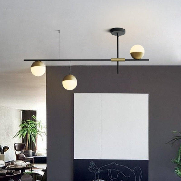 Thehouselights-Mid-Century Modern 3-Light Kitchen Island Chandelier-Chandelier--