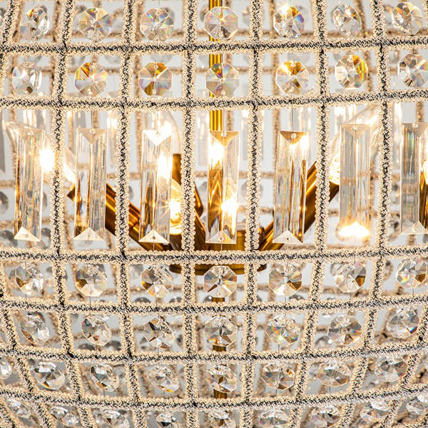 Thehouselights-Mid-century Modern Crystal Orb Chandelier-Chandelier-1-Light-