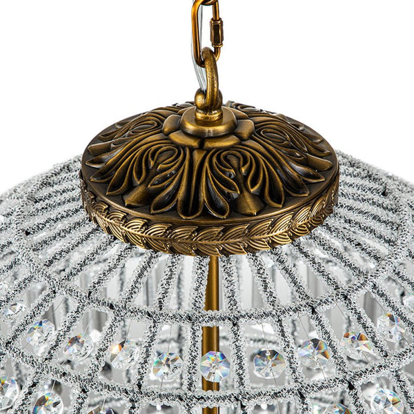 Thehouselights-Mid-century Modern Crystal Orb Chandelier-Chandelier-1-Light-