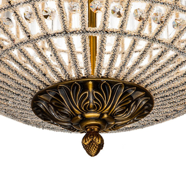 Thehouselights-Mid-century Modern Crystal Orb Chandelier-Chandelier-1-Light-