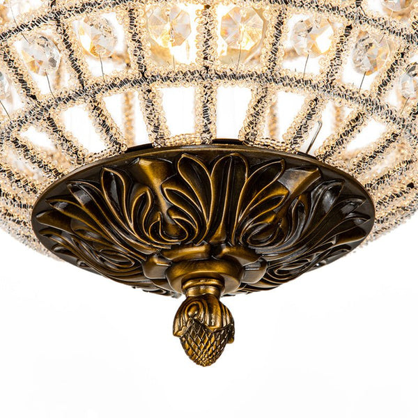 Thehouselights-Mid-century Modern Crystal Orb Chandelier-Chandelier-1-Light-