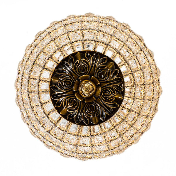 Thehouselights-Mid-century Modern Crystal Orb Chandelier-Chandelier-1-Light-