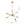 Thehouselights-Mid-Century Modern Linear Sputnik Chandelier-Chandelier-8 Bulbs-Brass