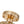 Thehouselights-Mini Antique Metal Crystal Gold Semi Flush Mount-Ceiling Light-Gold-