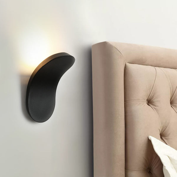 Thehouselights-Minimalist Modern Wall Sconce in Black/White Finish-Wall Lights-White-Cool White