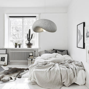 Thehouselights-Minimalist Spots Imitation Roughcast Handmade Pendant Light-Pendant-Light Gray-L