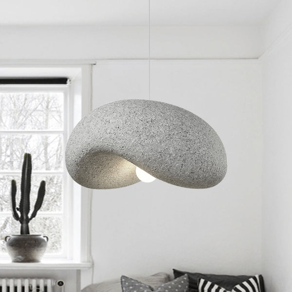 Thehouselights-Minimalist Spots Imitation Roughcast Handmade Pendant Light-Pendant-Light Gray-M