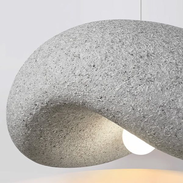 Thehouselights-Minimalist Spots Imitation Roughcast Handmade Pendant Light-Pendant-Light Red-L