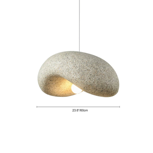 Thehouselights-Minimalist Spots Imitation Roughcast Handmade Pendant Light-Pendant-Light Red-L