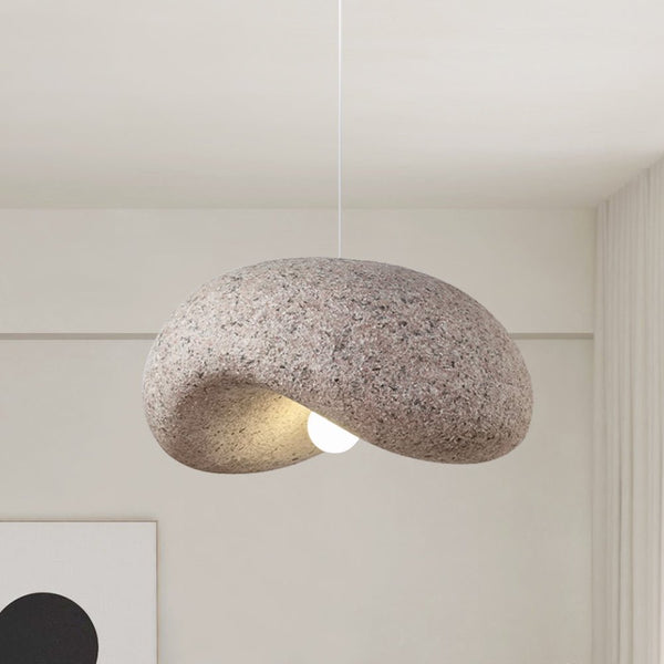 Thehouselights-Minimalist Spots Imitation Roughcast Handmade Pendant Light-Pendant-Light Red-M
