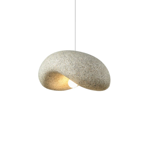 Thehouselights-Minimalist Spots Imitation Roughcast Handmade Pendant Light-Pendant-Light Yellow-M