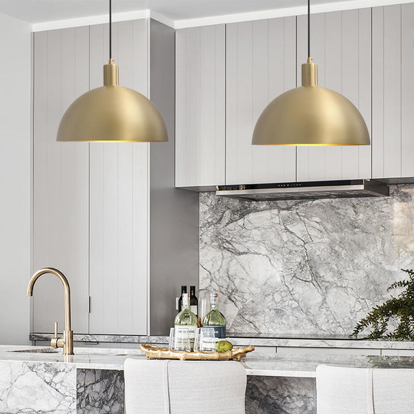 Thehouselights-Modern 1 Light Single Dome Pendant-Pendant--