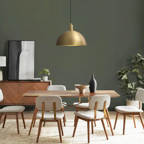 Thehouselights-Modern 1 Light Single Dome Pendant-Pendant Light--