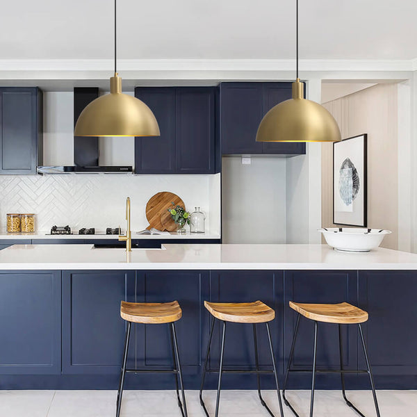Thehouselights-Modern 1 Light Single Dome Pendant-Pendant--