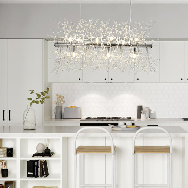 Thehouselights-Modern 9-Light Crystal Chandelier-Chandelier-Gold-