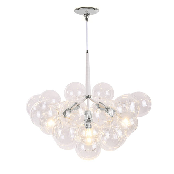 Thehouselights-Modern Cluster Bubble Glass Chandelier-Chandelier-Black-