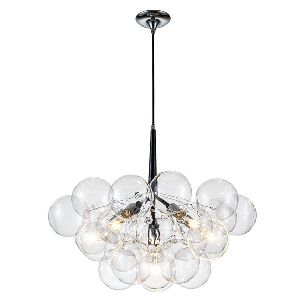 Thehouselights-Modern Cluster Bubble Glass Chandelier-Chandelier-Black-