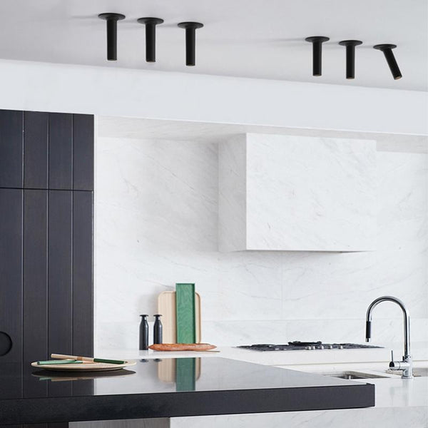 Thehouselights-Modern COB Ceiling Light Track Light Spot Light-Ceiling Light-Black-