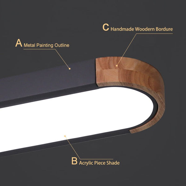 Thehouselights-Modern Dimmable Integrated LED Ceiling Light-Flush Mount-Gray-