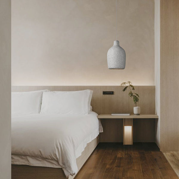 Thehouselights-Modern Industrial Vase-Shaped Pendant Light-Pendant-Light Gray-