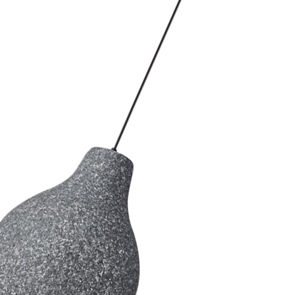Thehouselights-Modern Industrial Vase-Shaped Pendant Light-Pendant-Light Gray-