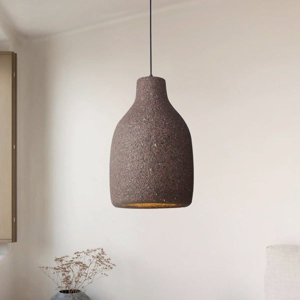 Thehouselights-Modern Industrial Vase-Shaped Pendant Light-Pendant-Red-