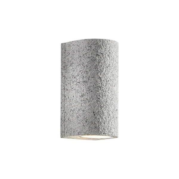 Thehouselights-Modern LED Cylinder Stone Wall Sconce-Wall Lights-Light Red-Warm White