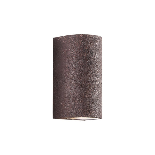 Thehouselights-Modern LED Cylinder Stone Wall Sconce-Wall Lights-Light Red-Warm White