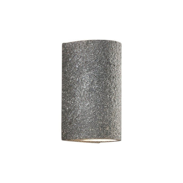 Thehouselights-Modern LED Cylinder Stone Wall Sconce-Wall Lights-Light Red-Warm White