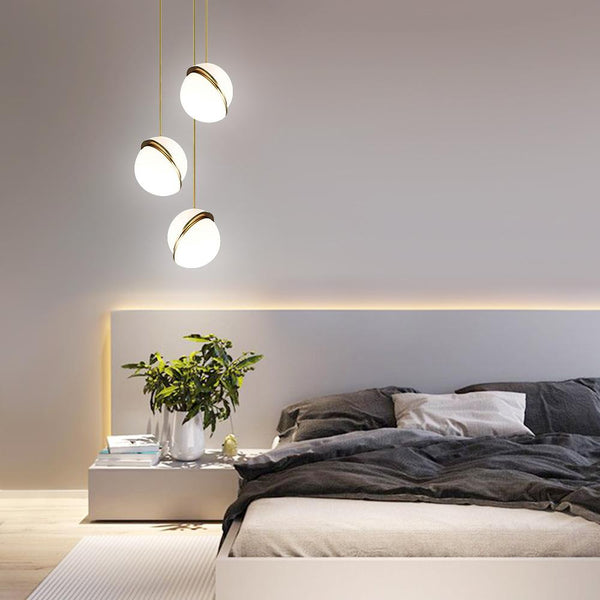 Thehouselights-Modern Opal Globe Pendant Lighting-Pendants--