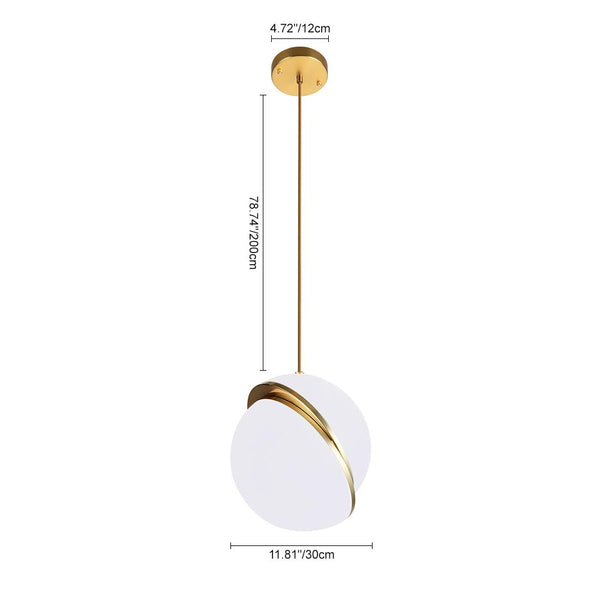 Thehouselights-Modern Opal Globe Pendant Lighting-Pendants--