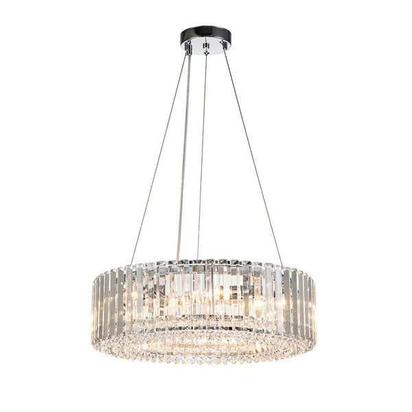 Thehouselights-Modern Round Crystal Chandelier-Chandelier--