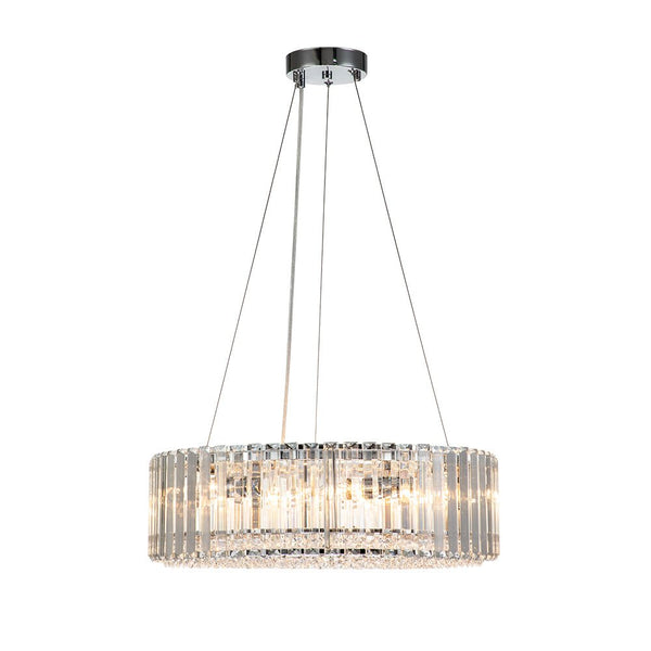 Thehouselights-Modern Round Crystal Chandelier-Chandelier--