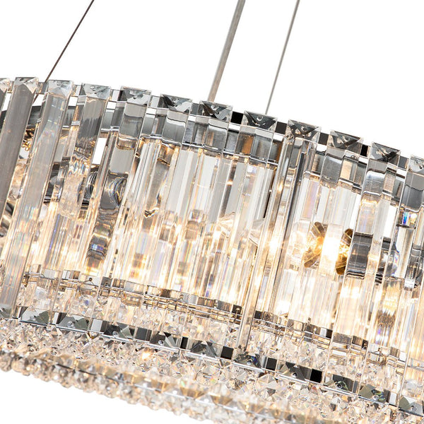 Thehouselights-Modern Round Crystal Chandelier-Chandelier--