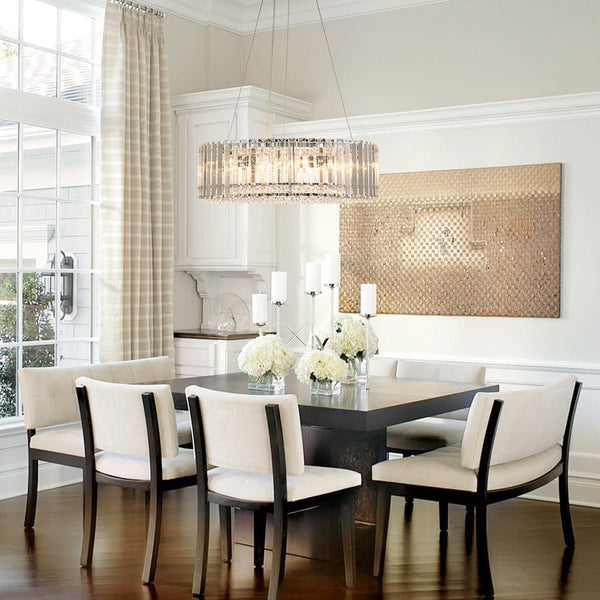 Thehouselights-Modern Round Crystal Chandelier-Chandelier--