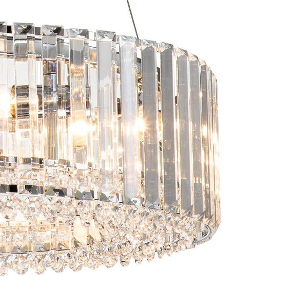 Thehouselights-Modern Round Crystal Chandelier-Chandelier--