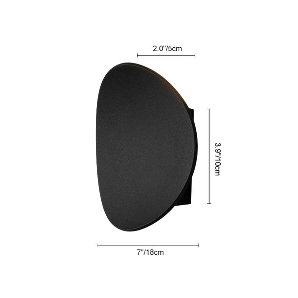 Thehouselights-Modern Round Wall Sconce with Solar Shape-Wall Lights-White-