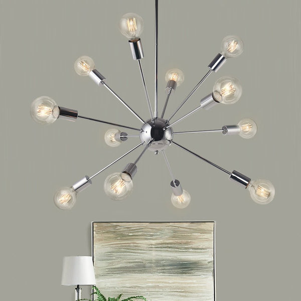 Thehouselights-Modern Sputnik Sphere Chandelier-Chandelier-12 Bulbs-Chrome