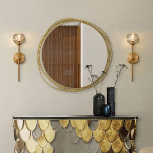 Thehouselights-Needle Wall Sconce with Crystal Shade-Wall Lights--